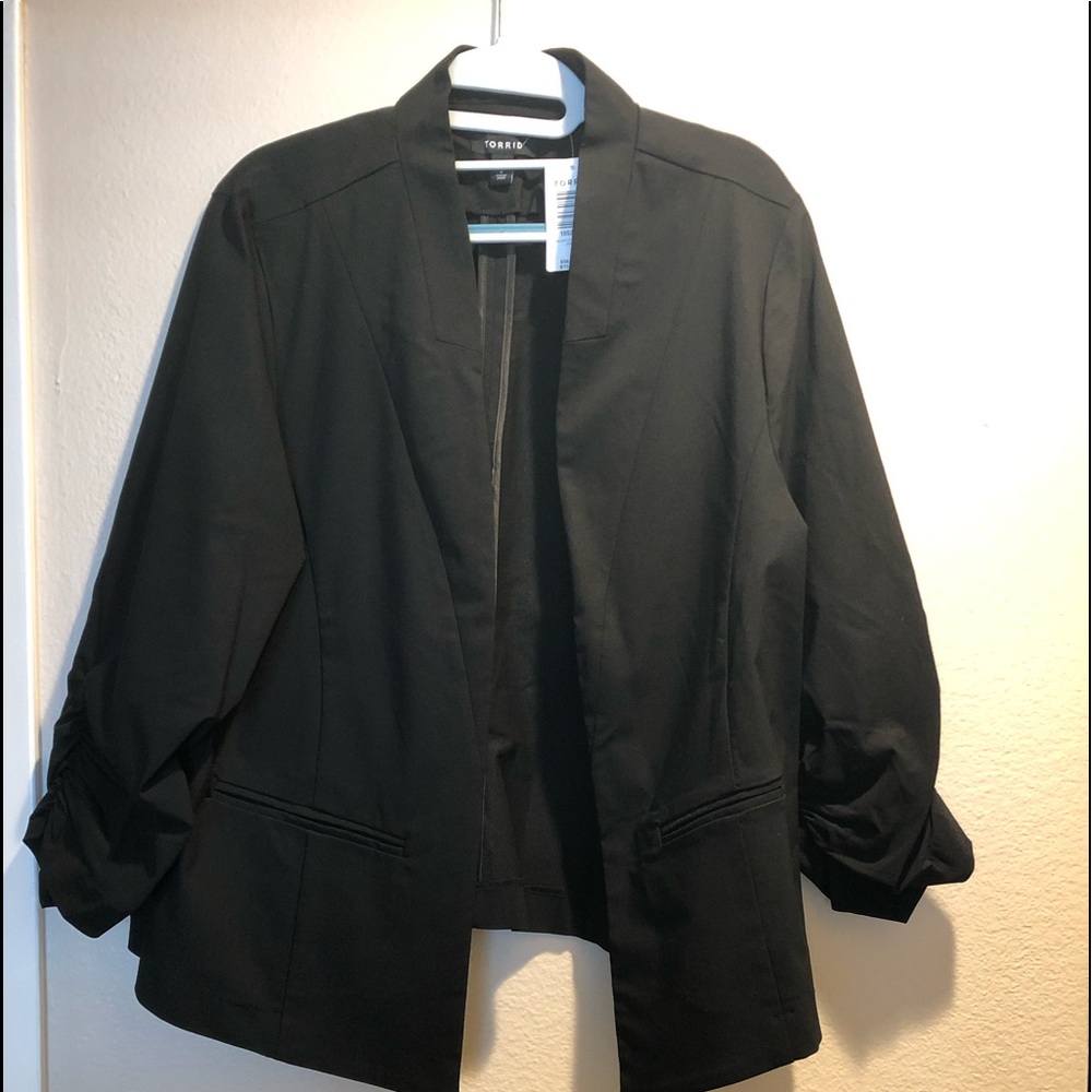 Torrid plus size stretch black blazer